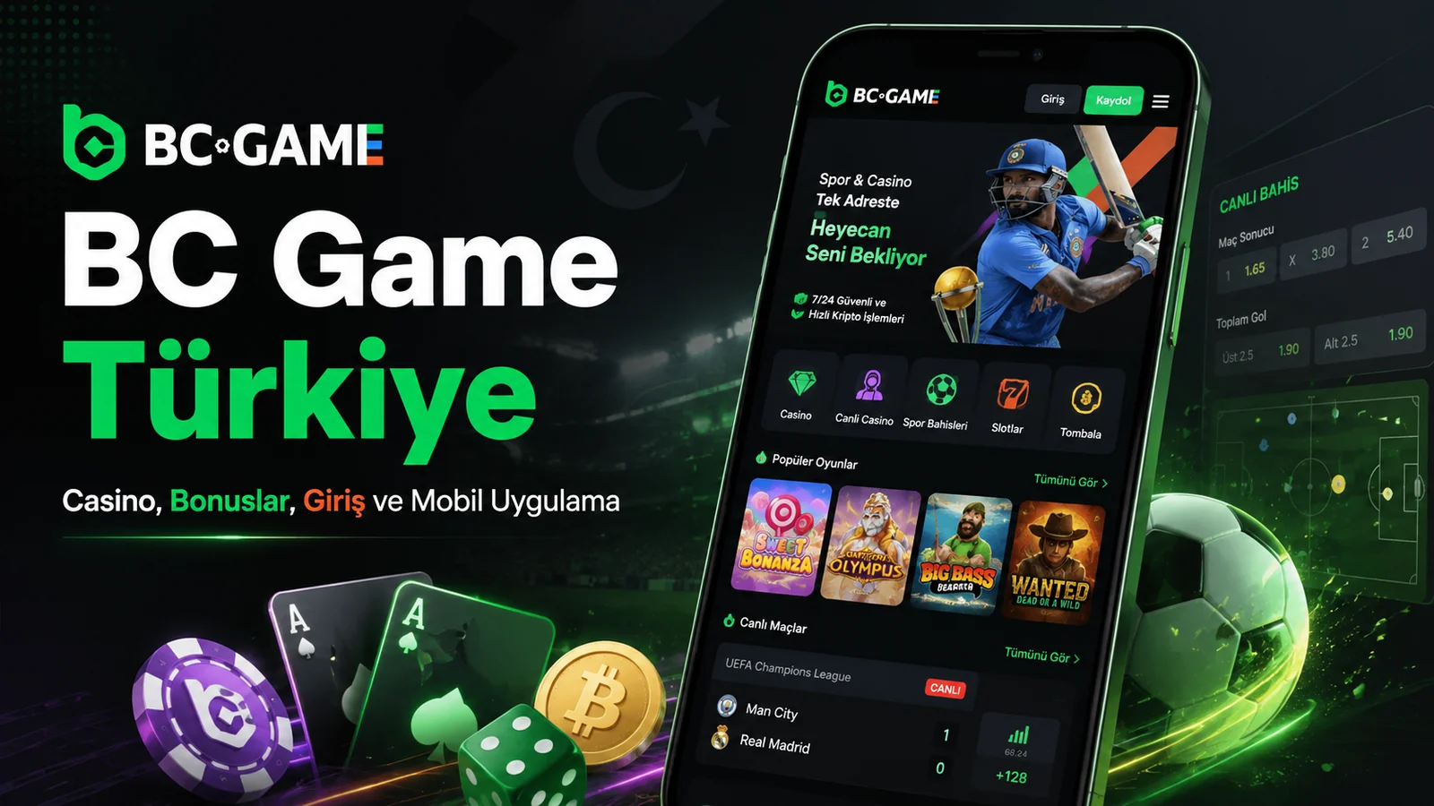 BC Game Türkiye - Casino, Bonuslar, Giriş ve Mobil Uygulama